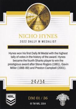 2023 NRL Traders Elite - 2022 Dally M Awards Priority #DM01 Nicholas Hynes Back